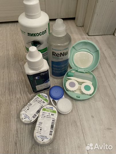 Линзы контактные optima новые