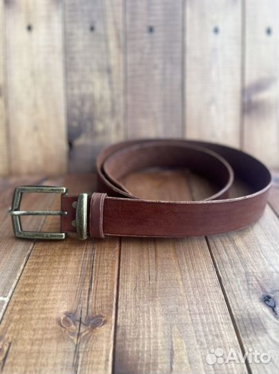 Мужской кожаный ремень ручной работы