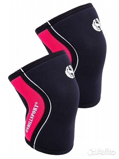 Наколенники 5 мм, черно-розовые