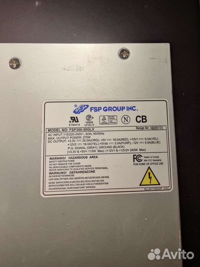 Блоки питания 300w tfx/flex