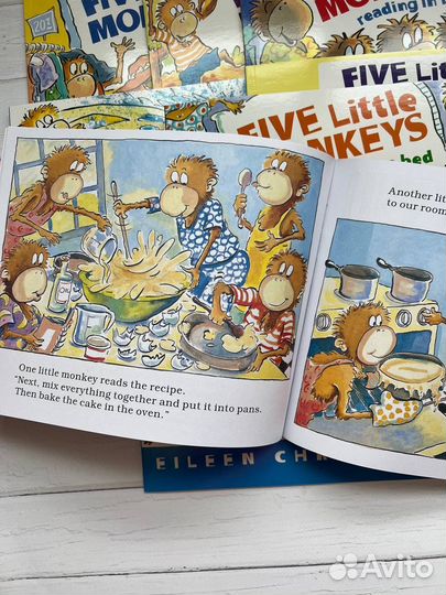 Five little monkeys Книги Английский детям