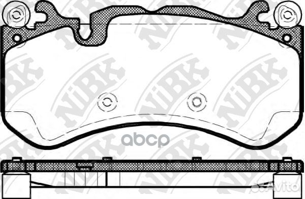 Колодки торм.пер. PN31012 NiBK