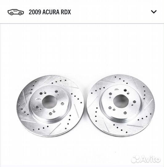 Диски тормозные powerstop. Acura RDX
