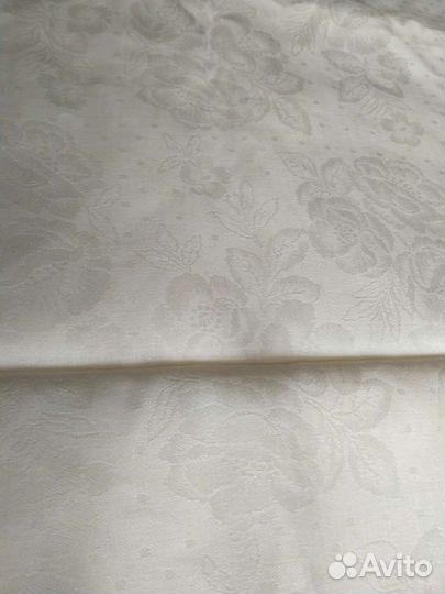 Рушники и скатерть лён жаккард СССР, хб, новые