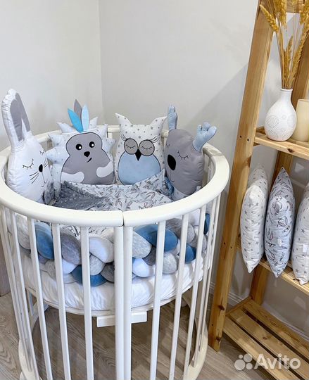 Комплект бортиков + косичка