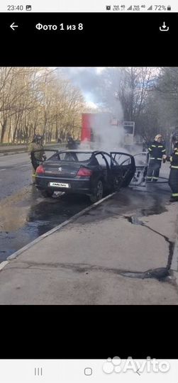 Peugeot 407 2.0 AT, 2006, битый, 212 000 км