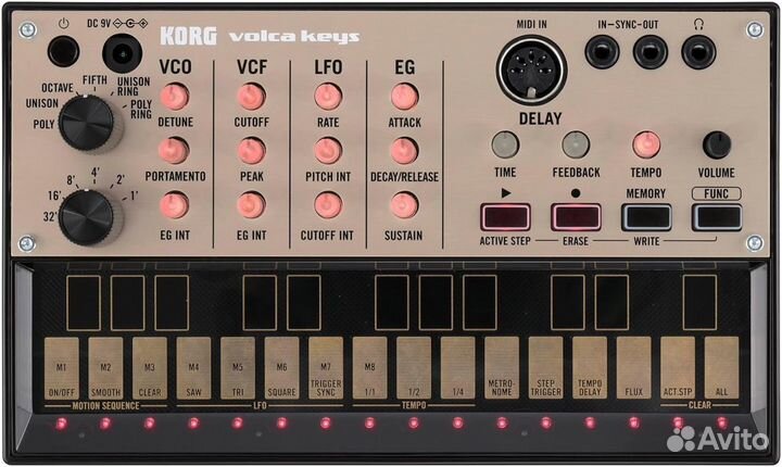 Драм-машина korg volca keys
