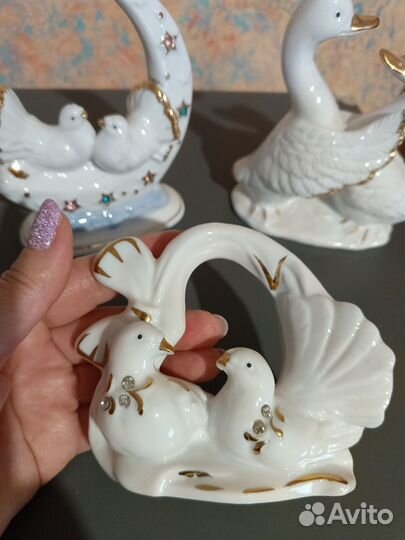 Голуби фарфор