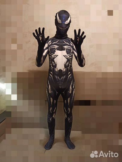 Костюм Веном для аниматоров взрослый на 178-185см