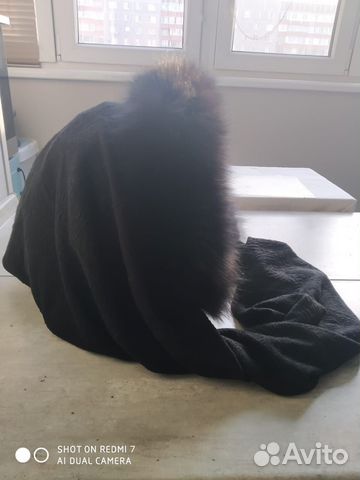 Капор снуд из шерсти