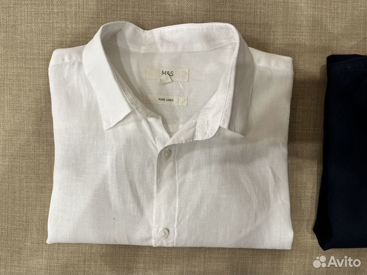Рубашки Marks & Spencer L (Лён)