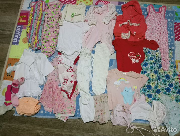 Детская одежда пакетом для девочек пакетом 68-86