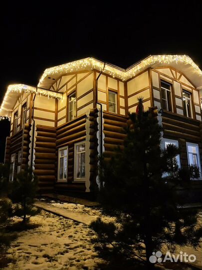 Гирлянда уличная бахрома монтаж рассрочка