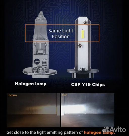 Светодиодные лампы led h7