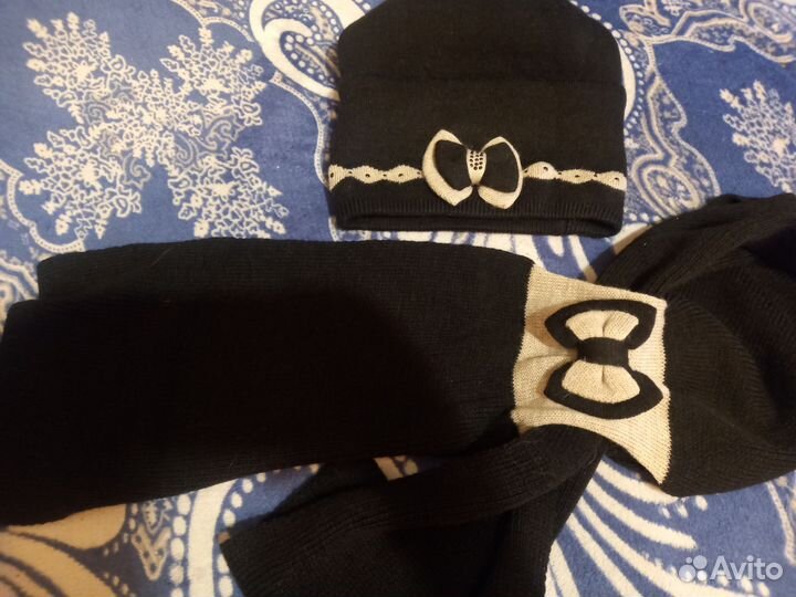 Шапка,шарф комплект