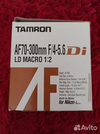 Объектив tamron для nikon
