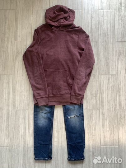 Толстовка и джинсы на подростка 14 лет