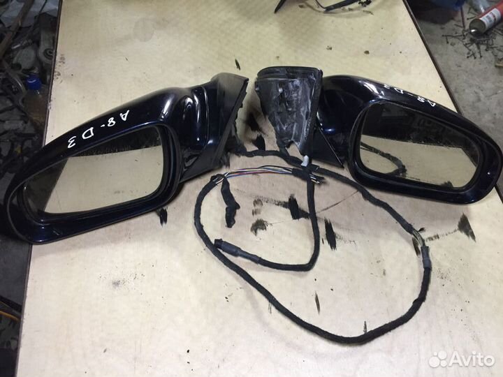 Зеркала боковые audi A8 D3 с подсветкой