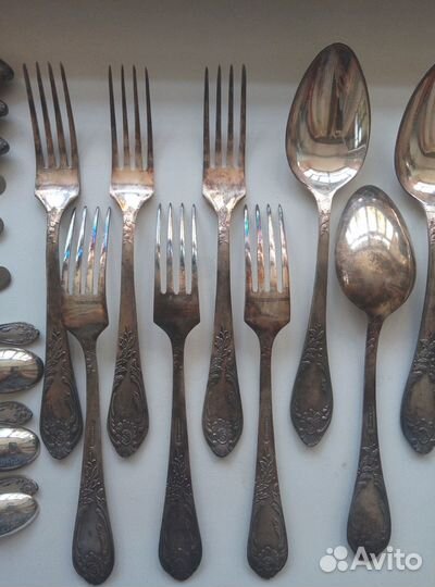 Столовый набор мельхиор мнц зиш