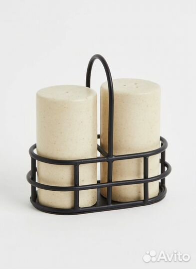 Мраморный поднос, молонка и перечница hm новые