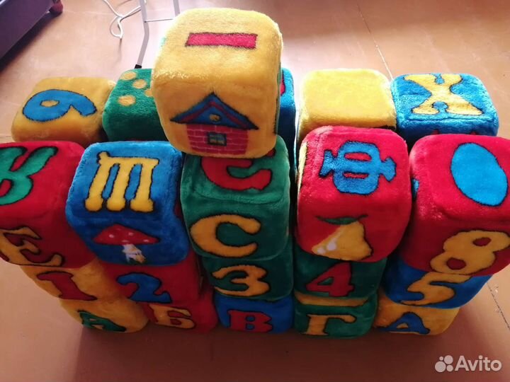 Мягкие кубики большие