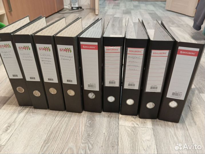 Папка-регистратор 9 шт Б/У отличное состояние