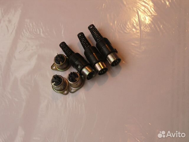 Вилка онц-вг-4-5-16В (5 DIN).Гнездо сг-5 купить в Москве | Электроника ...