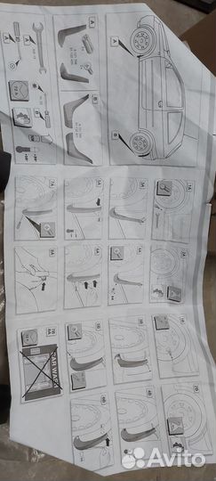 Брызговики передние комплет Opel Corsa C 2000-2006