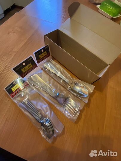 Новый Набор вилок и ложек (18 шт)