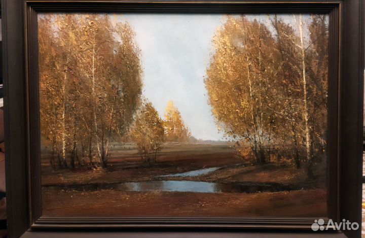 Картина маслом пейзаж 1998 г. 820 х 620 мм