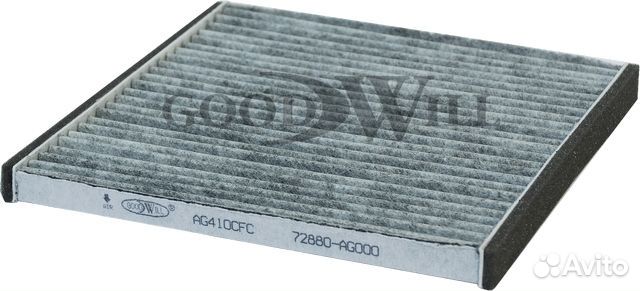 AG410CFC Фильтр салона угольный subaru legacy, toyota lc
