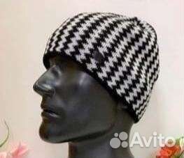 Шапка зимняя мужская на флисовом подкладе