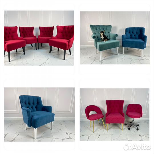 Кресло в каретной стяжке, кресло кухонное