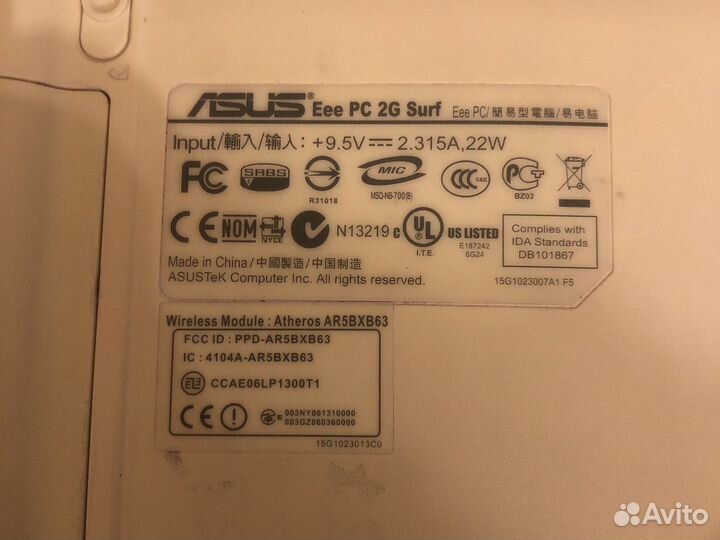 Нетбук Asus Eee Pc 2G Surf для офиса и учебы