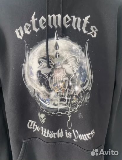 Vetements motorhead худи hoodie