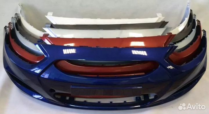 Бампер передний Hyundai Solaris (2010-2014) в цвет