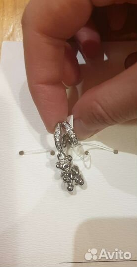 Серьги Lime с подвеской Мишка