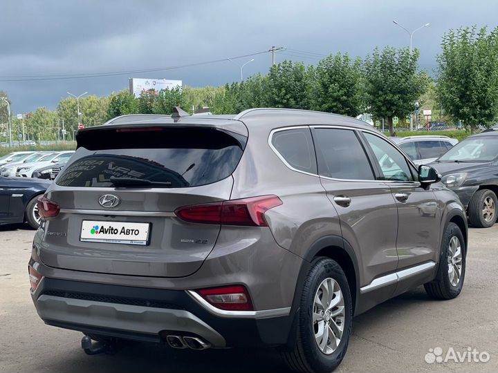 Hyundai Santa Fe 2.2 AT, 2019, 111 000 км