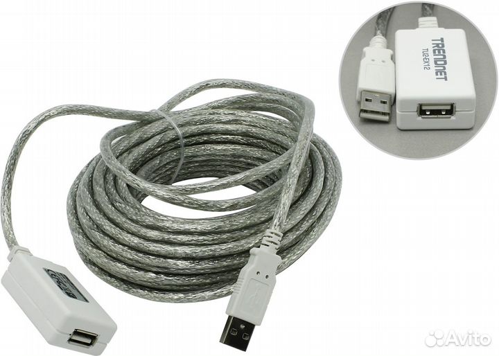 Активный USB кабель 12 метров Trendnet TU2-EX12
