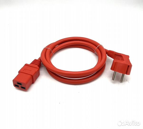 Кабель питания C19, S22, 3х2,5, 16А, 1,5м ГОСТ кра