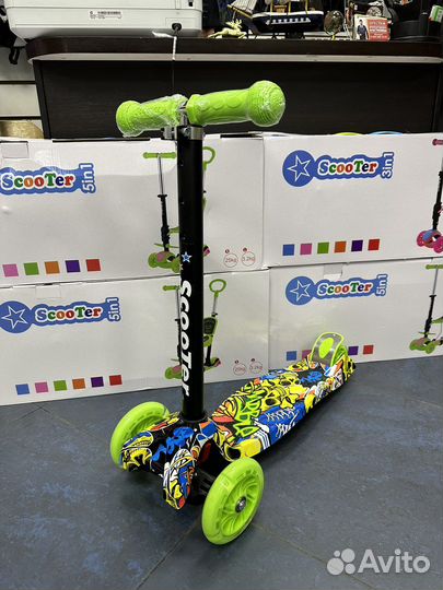 Самокат детский трехколесный новый scooter 21 st