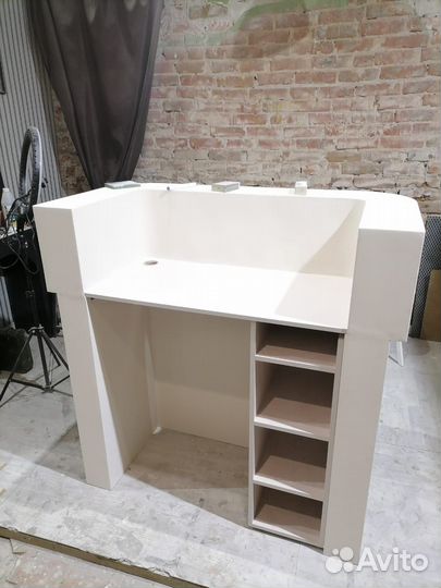 Ресепшен под бетон, скала, микроцемент на заказ