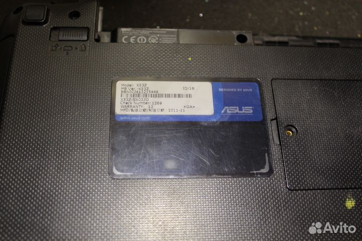 Ноутбук на запчасти