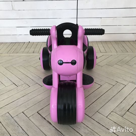 Электромотоцикл HL 300 розовый цвет