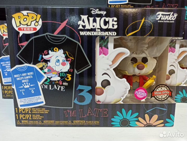 Набор Фигурка+Футболка Funko POP Tee Alice in Wond