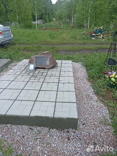 Благоустройство на гусинобродском кладбище