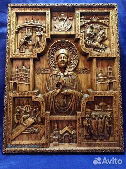 Резные иконы из дерева