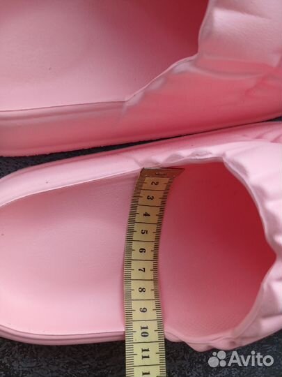 Модные розовые шлепки 37-38р лёгкие