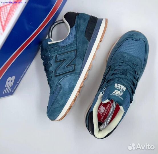 Кроссовки New Balance 574 Blue (Арт.75264)