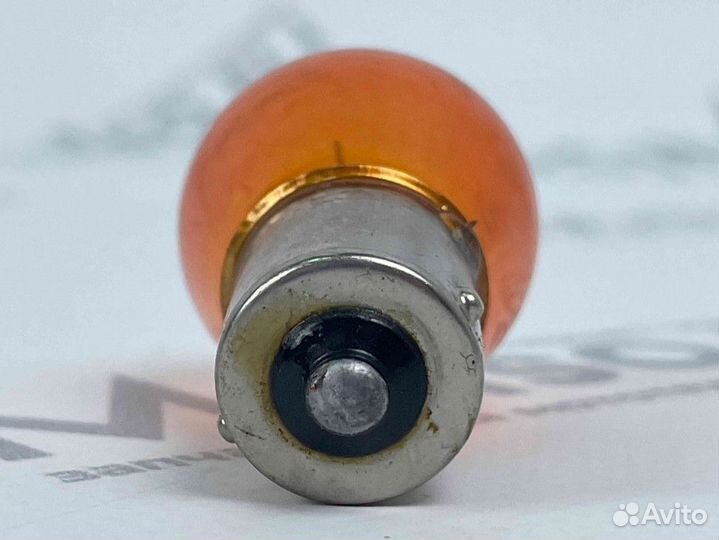 Лампа 12В 21Вт желтая (в поворотник) Россия